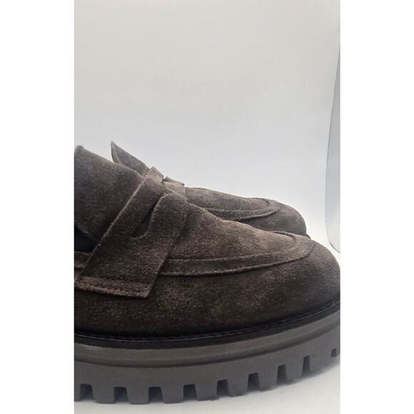 Gianluca Pisati Grey Suede Ladies's Slip on Loafers Size 40 - US Size 9.5 - Picture 10 of 11